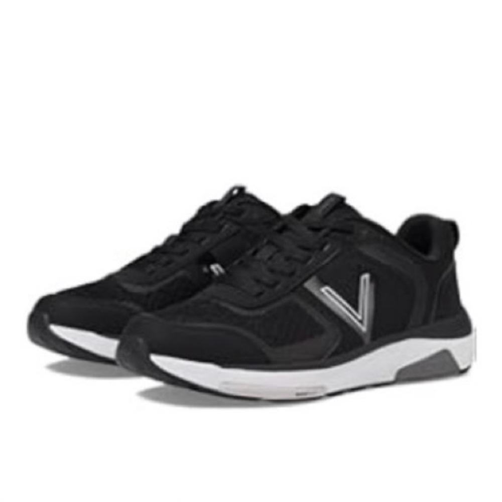 Black Athletic Sneakers with White Sole